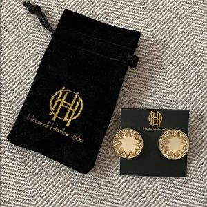 House of Harlow round sunburst earrings